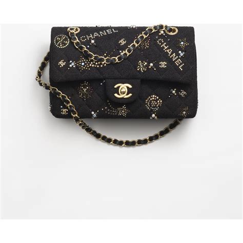 chanel caviar small bag|Small classic handbag, Grained calfskin & gold.